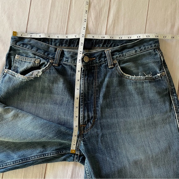 Rare Vintage Cremieux Jeans Men’s 32x32 Blue Denim Relaxed Baggy Whiskering - Picture 15 of 16